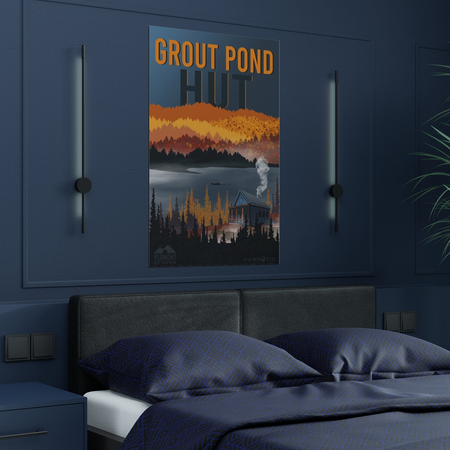 Grout Pond Hut Poster