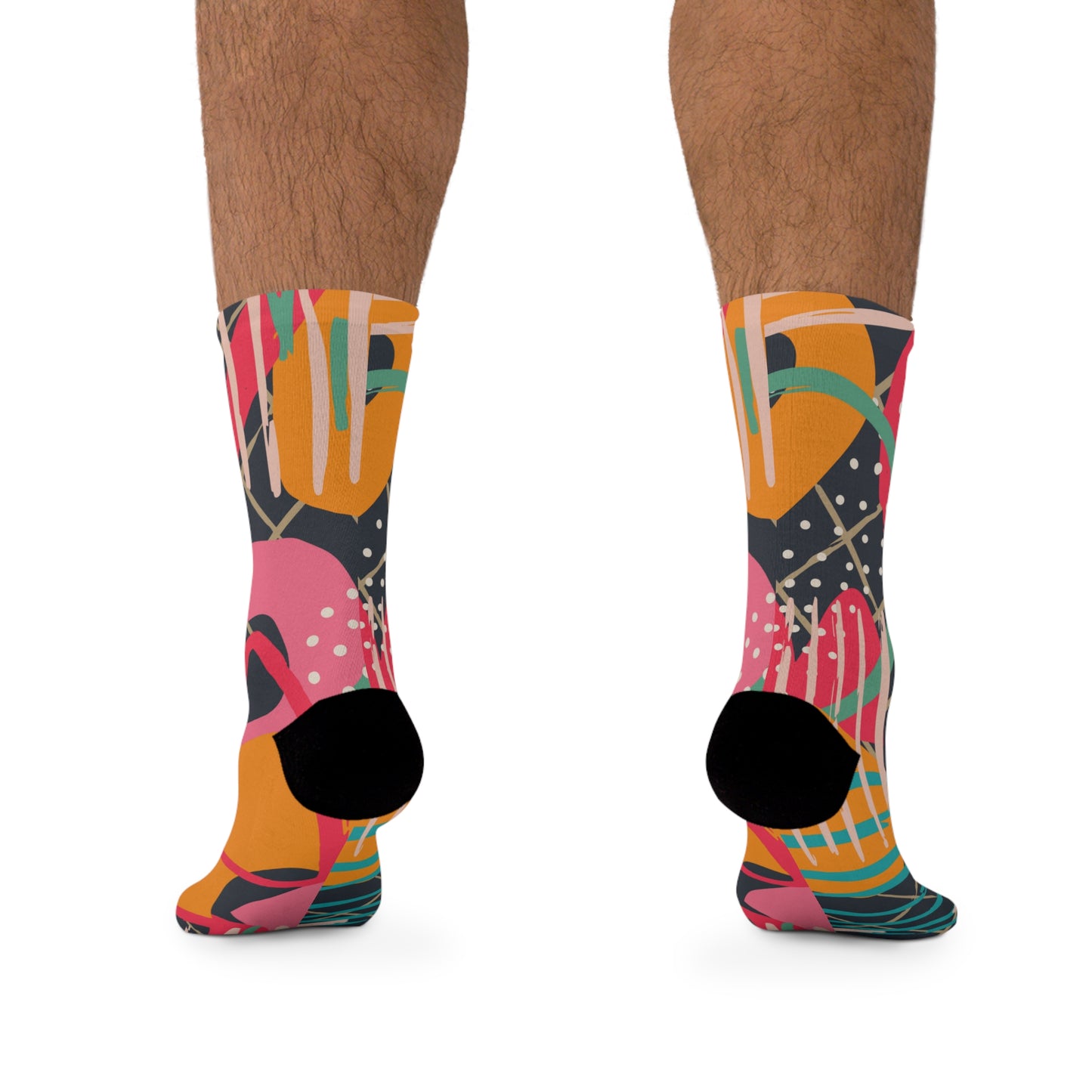 Abstract Cycling Socks