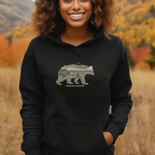 Vermont Huts and Trails Bear Hoodie
