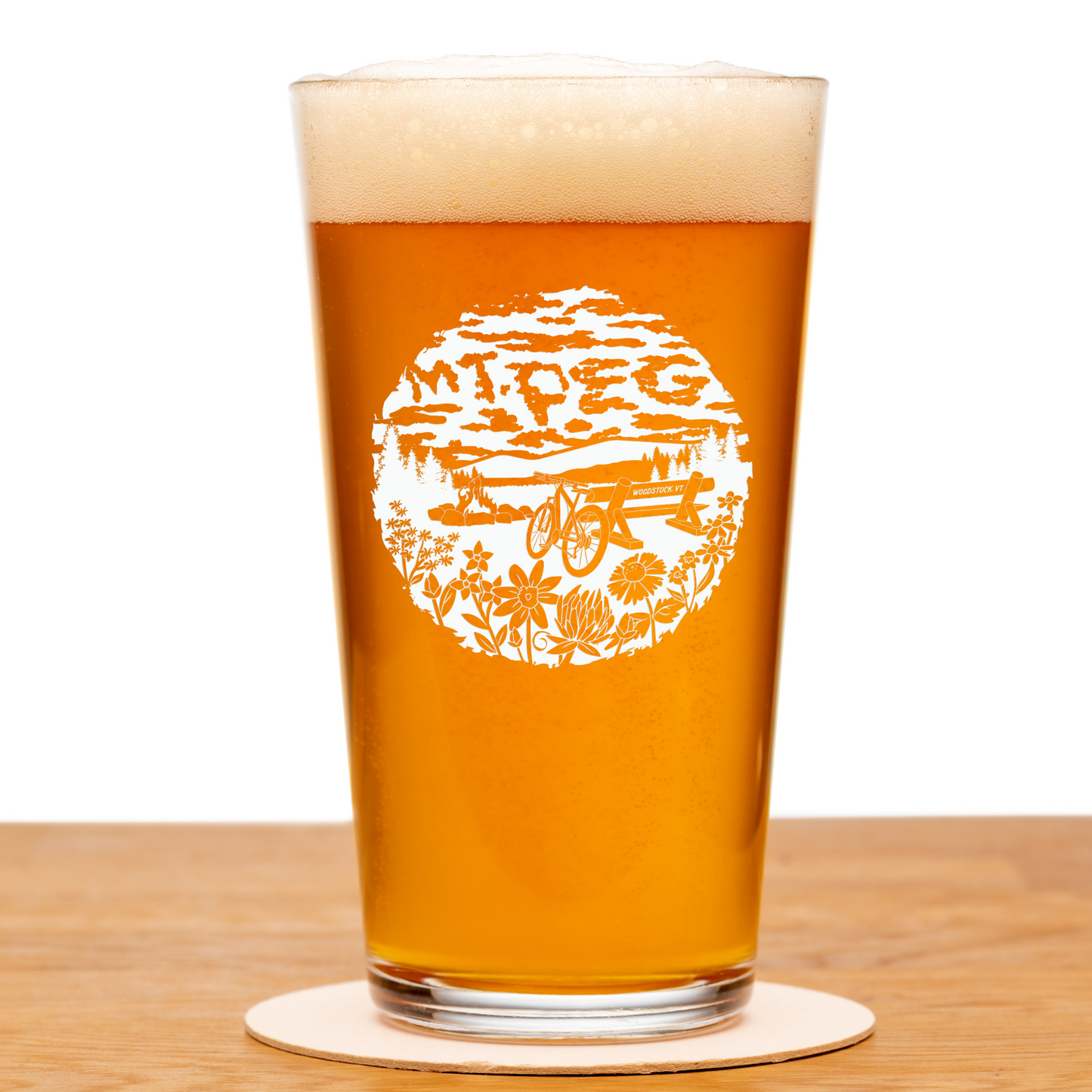 Mt. Peg Pint Glass