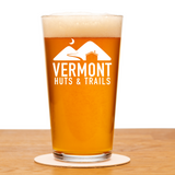 Vermont Huts and Trails Pint Glass