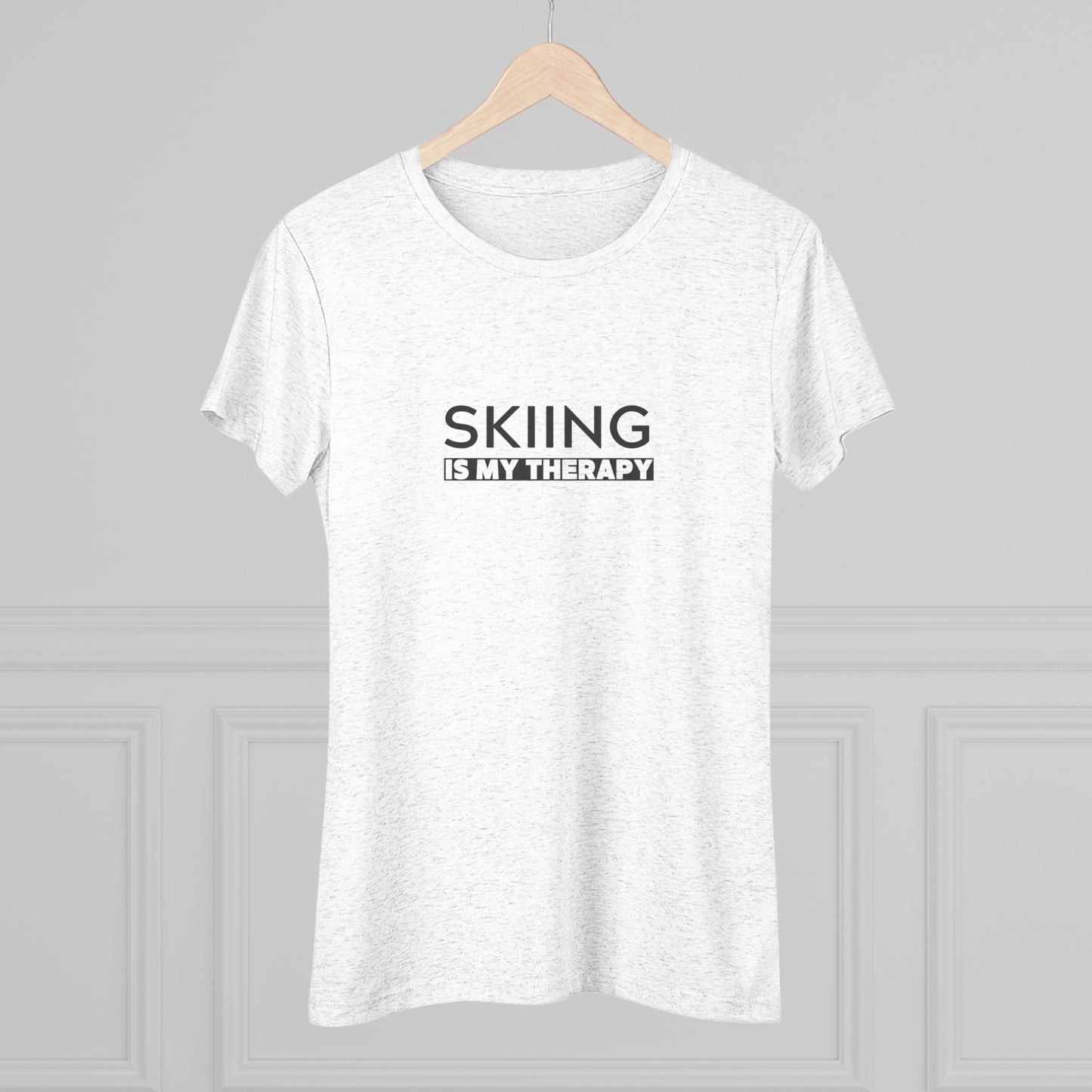 Skiing is My Therapy Women's T