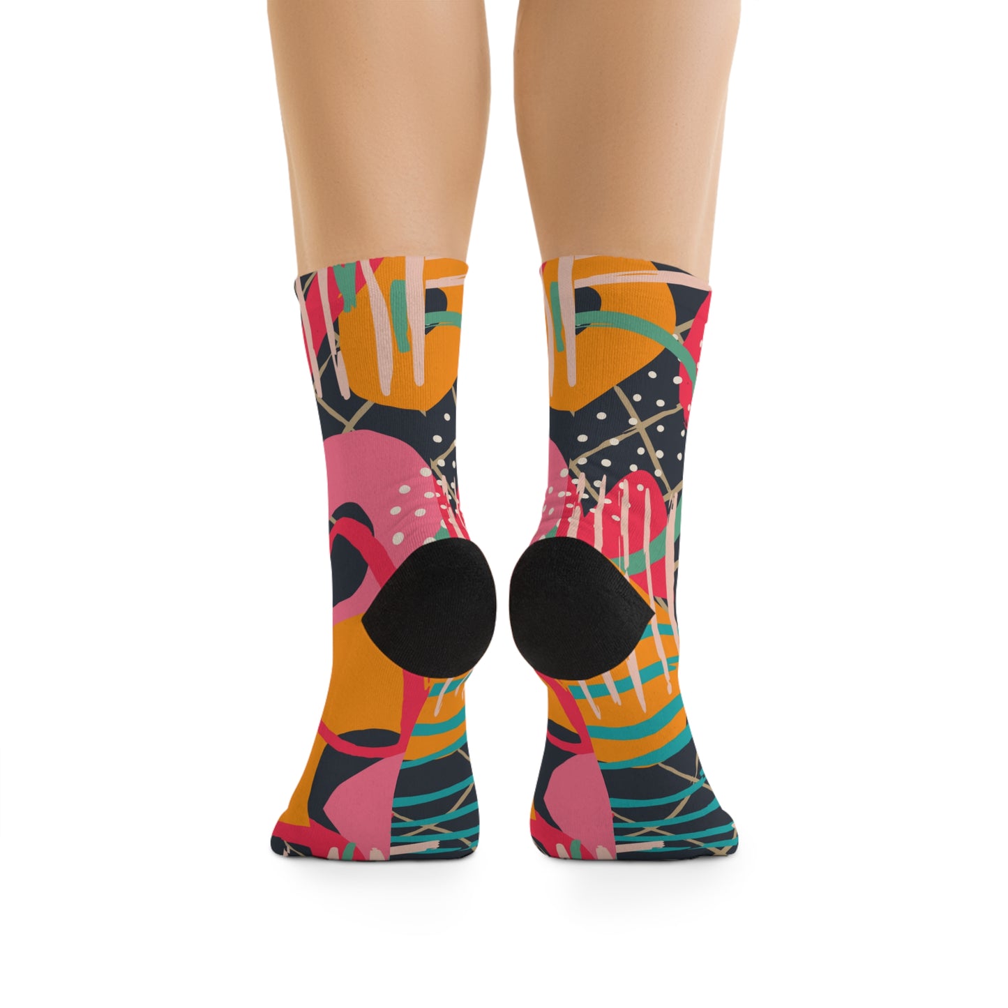 Abstract Cycling Socks
