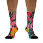 Abstract Cycling Socks