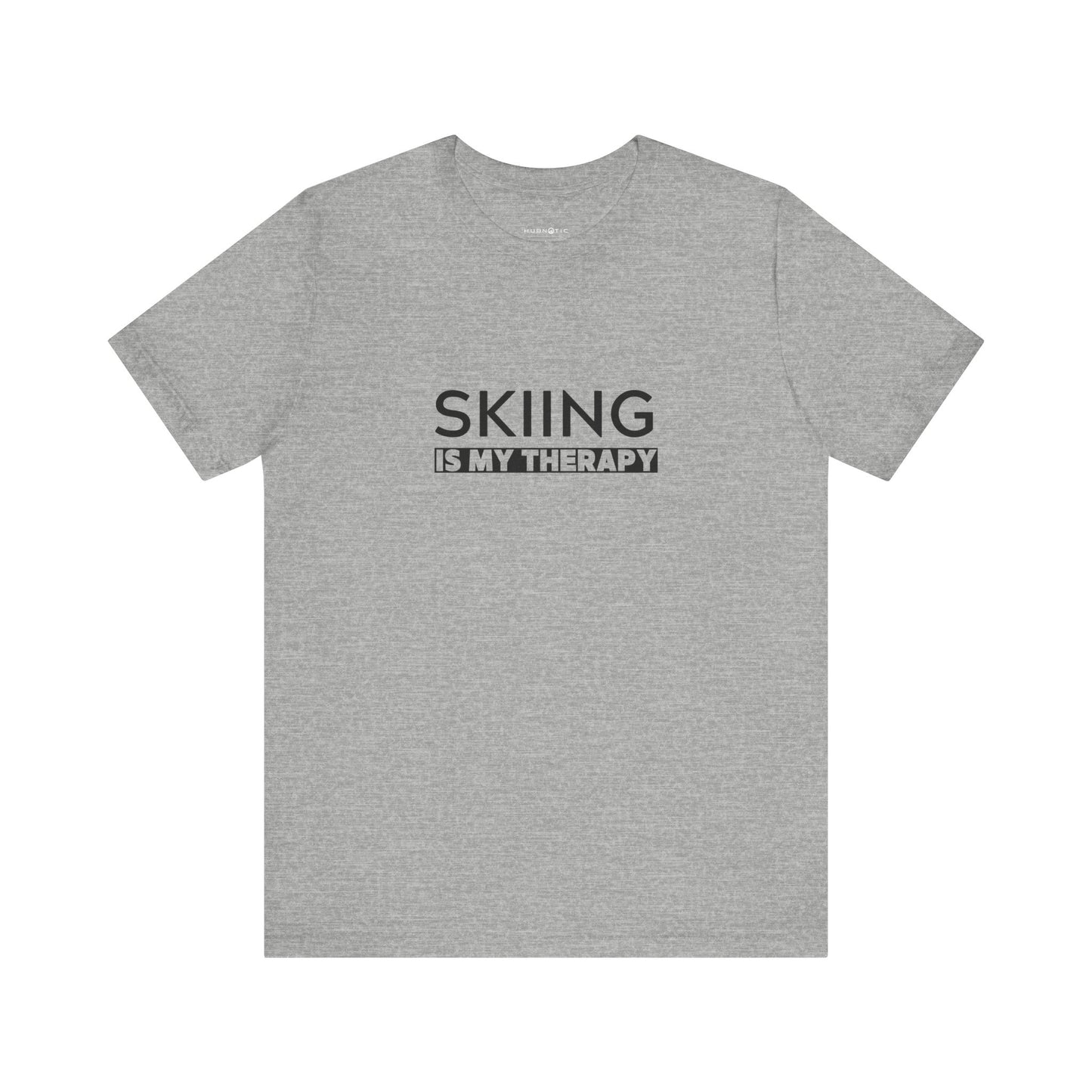 Skiing is My Therapy Unisex T