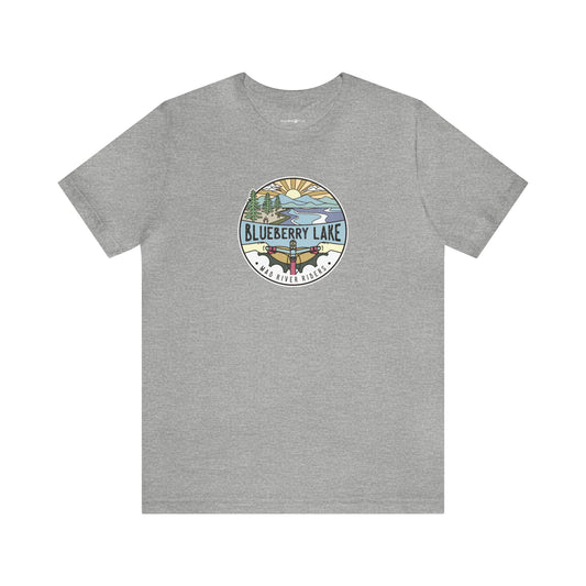 Blueberry Lake Sunrise Unisex T