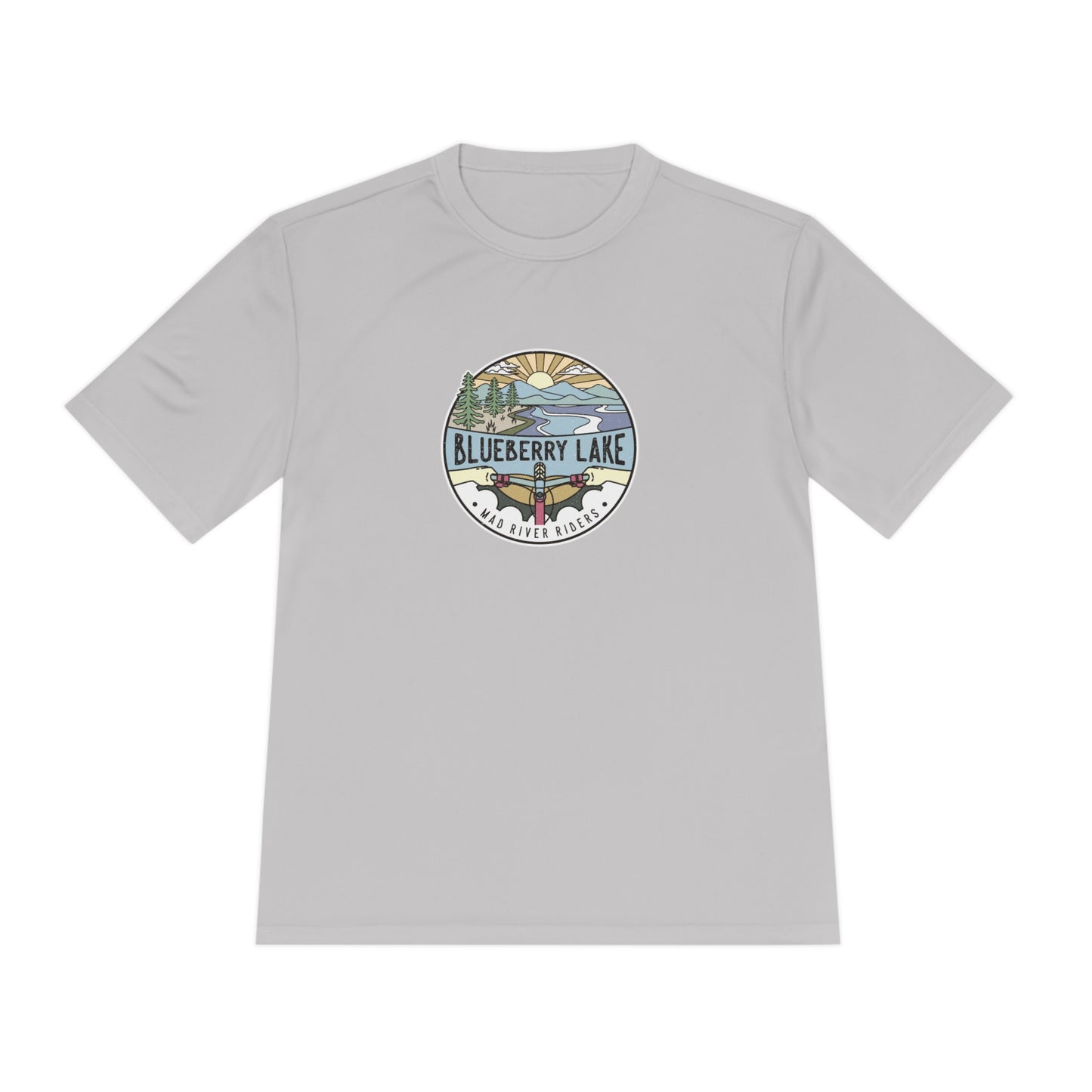 Blueberry Lake Sunrise Unisex Jersey T