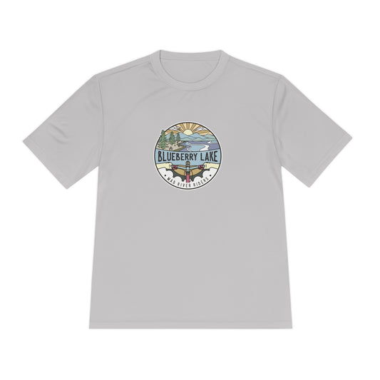 Blueberry Lake Sunrise Unisex Jersey T