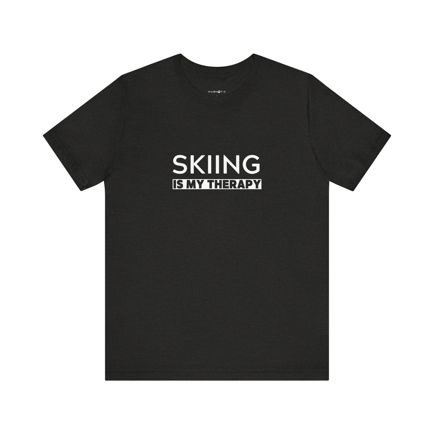 Skiing is My Therapy Unisex T