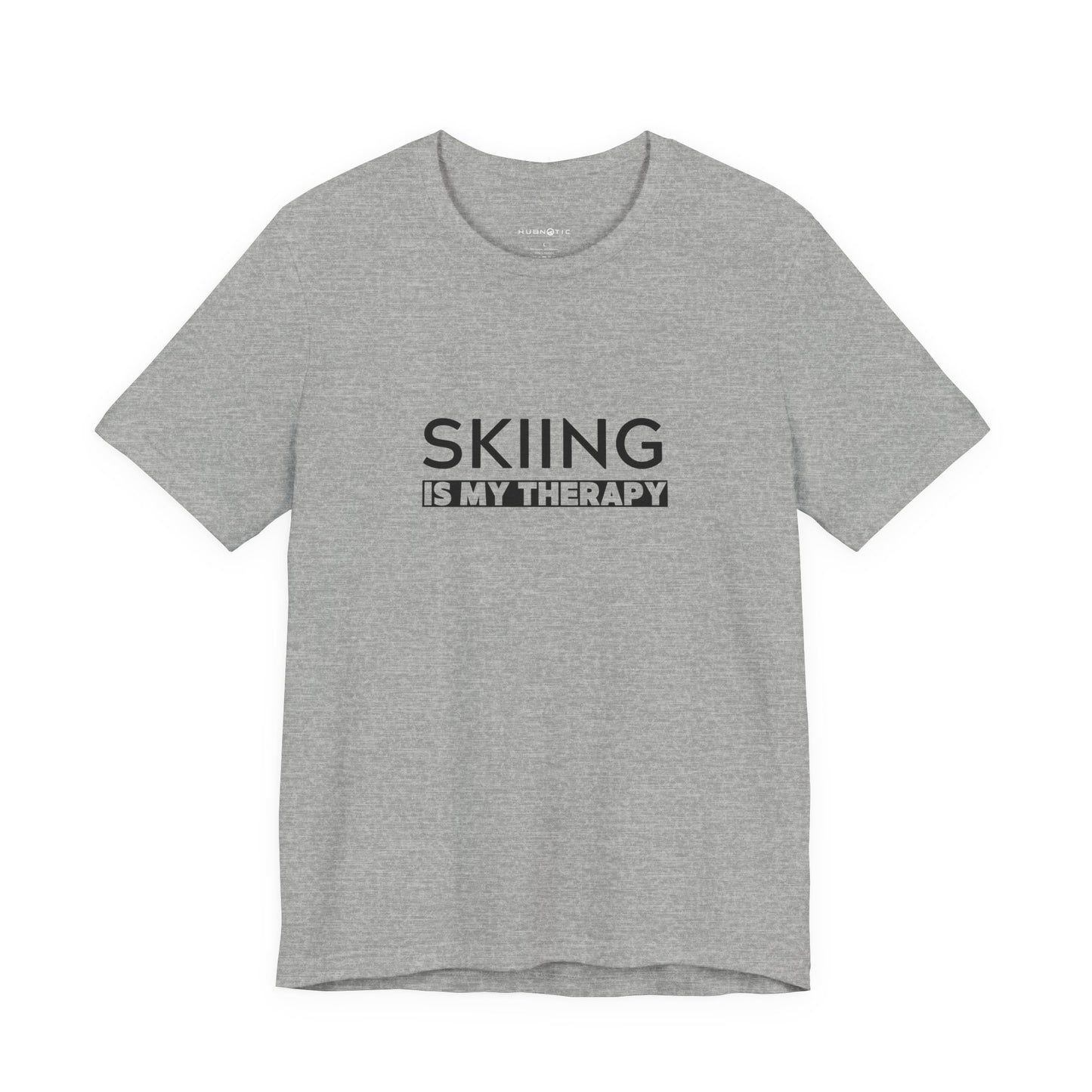 Skiing is My Therapy Unisex T
