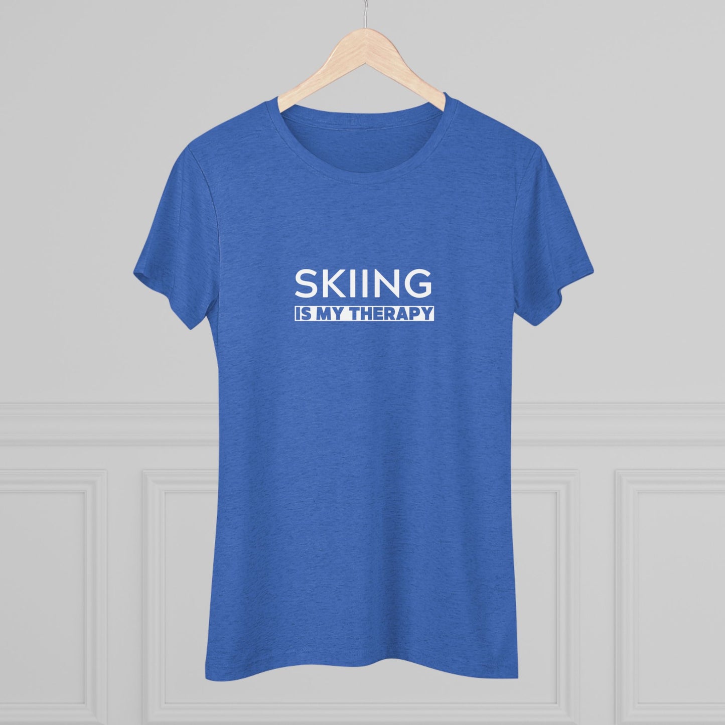 Skiing is My Therapy Women's T