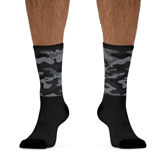 Black Camo Mountain Bike Socks