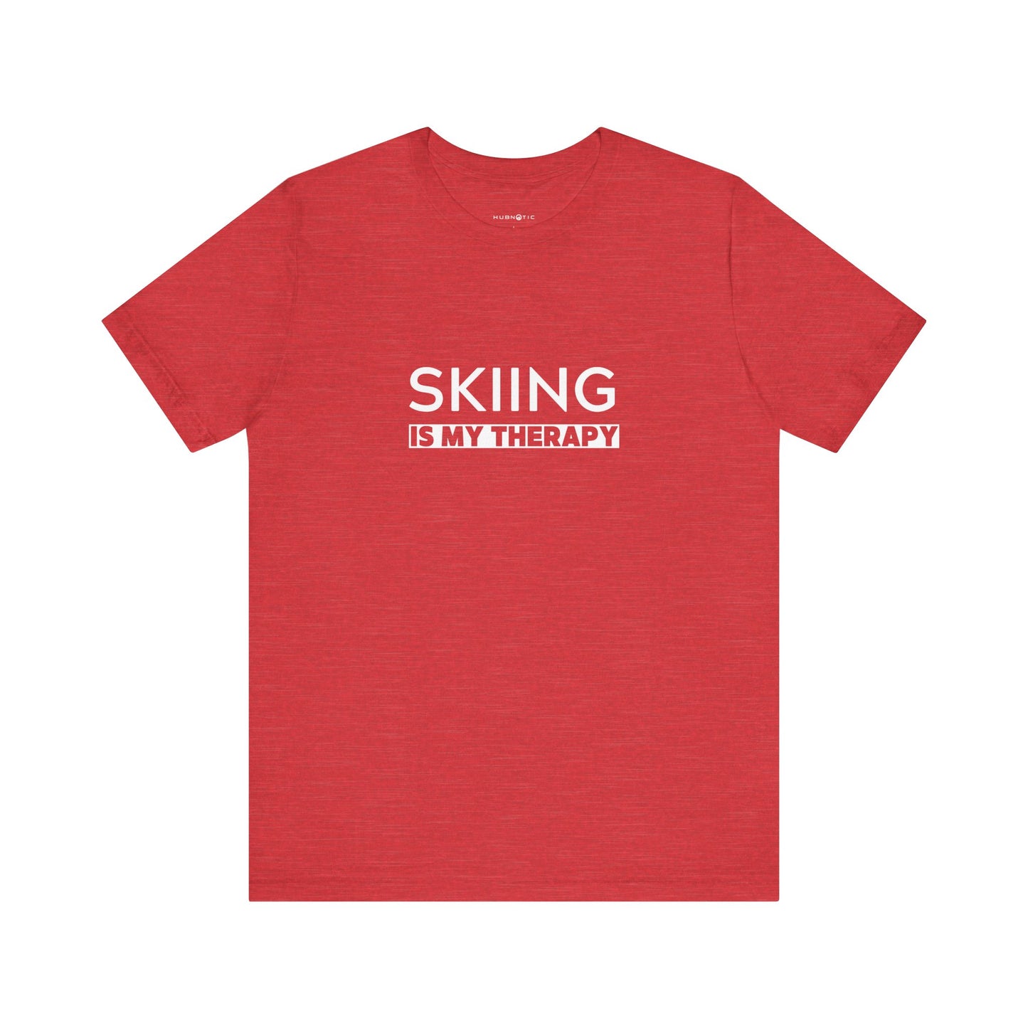 Skiing is My Therapy Unisex T