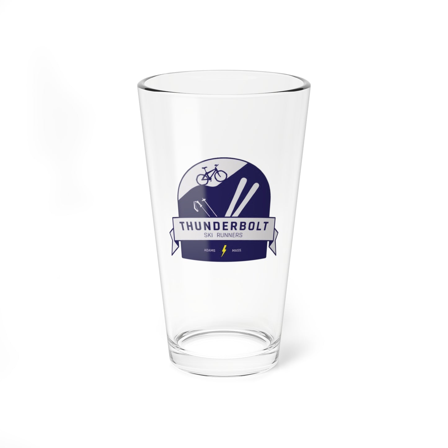 Thunderbolt Ski Runners Pint Glass