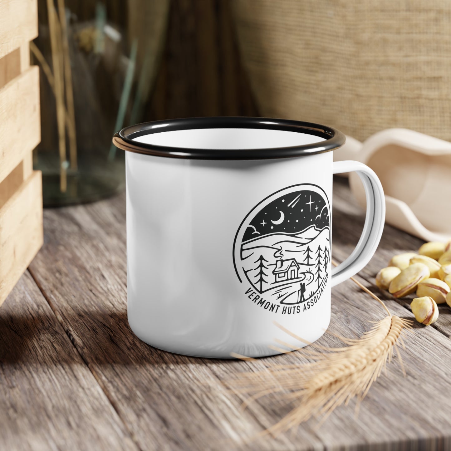 Vermont Huts Camping Mug