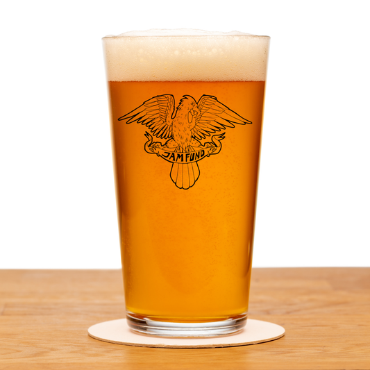 Grand Fundo Jambird Pint Glass