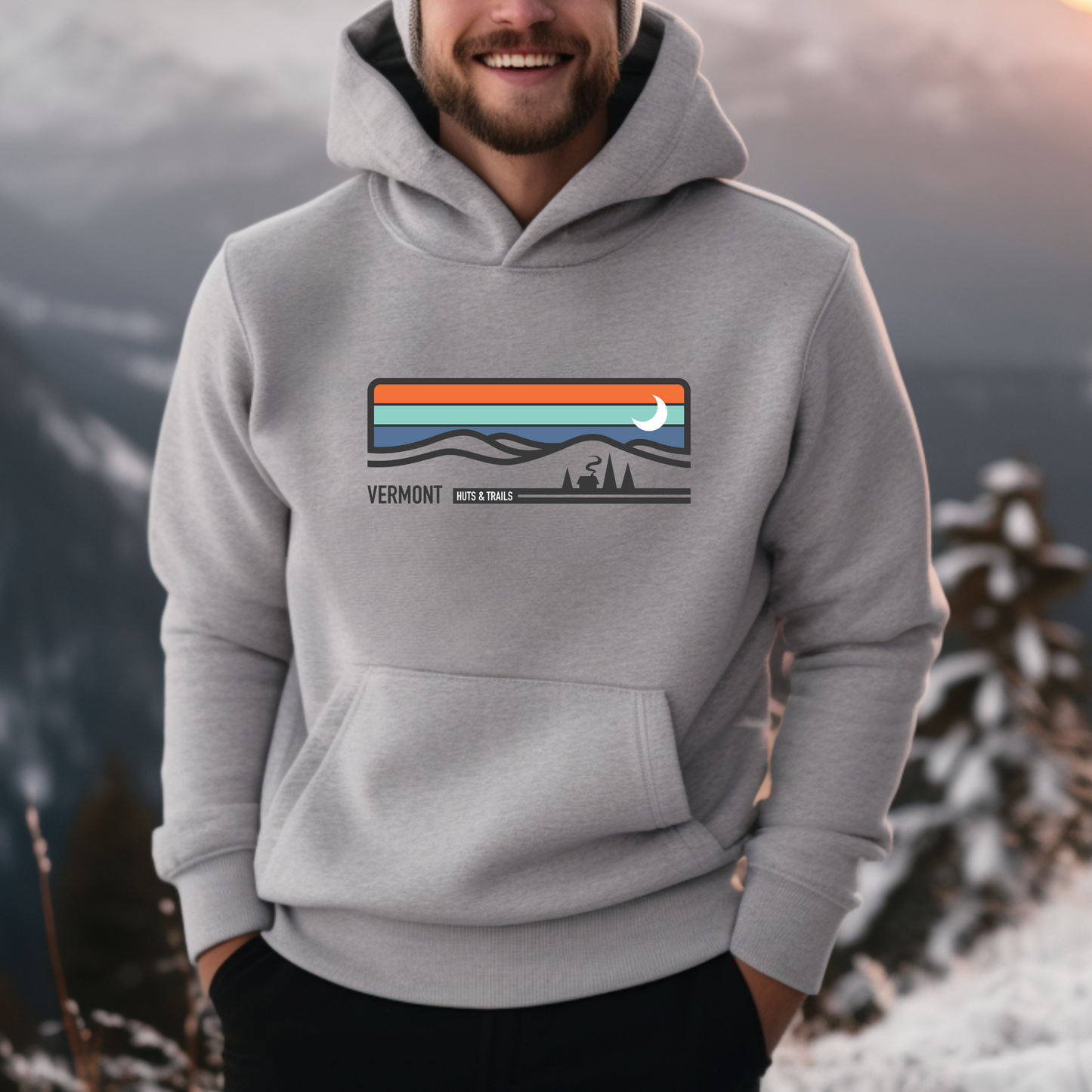 Vermont Huts and Trails Skyline Hoodie